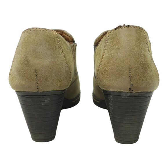 Eurosoft Sofft Ankle Boots Booties Heel Womens Size 6 M Tressa Tan Brown - Picture 6 of 12